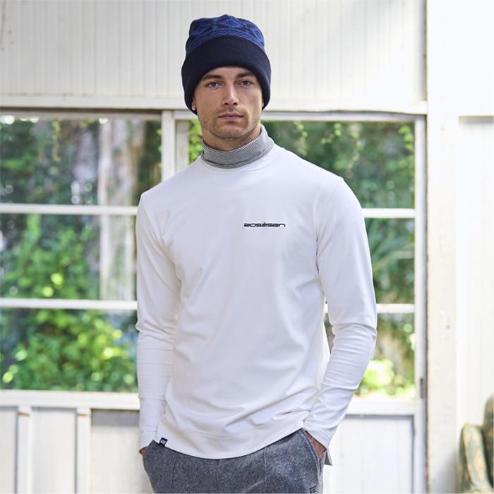 Rosasen（ロサーセン） ゴルフ 長袖 ストレッチ 防風 ハイネック プル