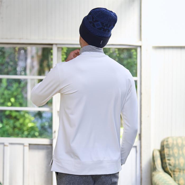 Rosasen（ロサーセン） ゴルフ 長袖 ストレッチ 防風 ハイネック プル