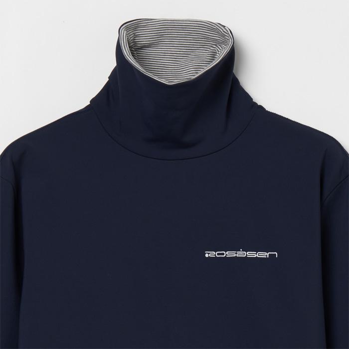 Rosasen（ロサーセン） ゴルフ 長袖 ストレッチ 防風 ハイネック プル