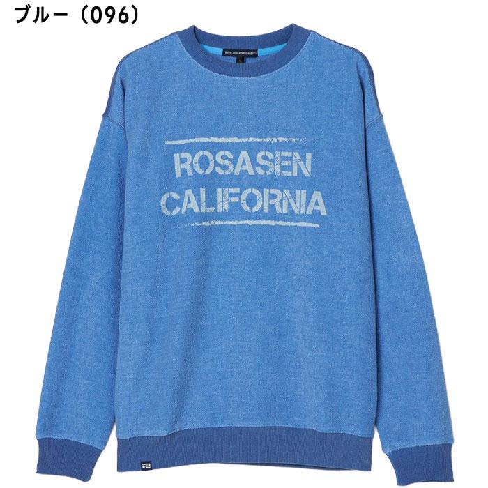 Rosasen（ロサーセン） ゴルフ 長袖 ウラケ裏使い ウォッシュド プル