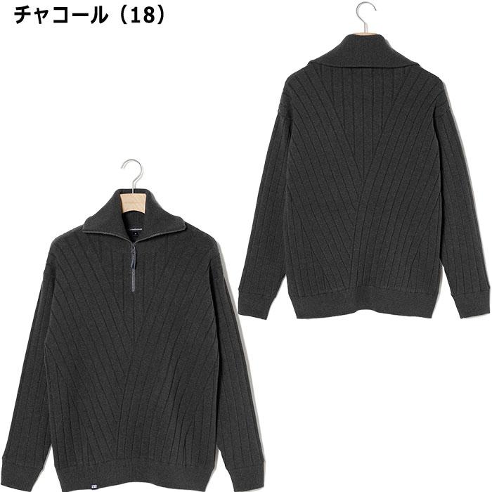 Rosasen（ロサーセン） ゴルフ 防風裏付き 変形リブ編み ニット