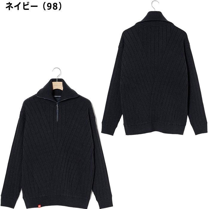 Rosasen（ロサーセン） ゴルフ 防風裏付き 変形リブ編み ニット
