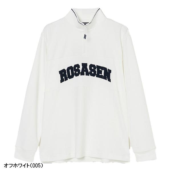 ロサーセン 長袖 モックネックシャツ ハーフジップシャツ パイル メンズ 044-23213 吸水速乾 UV ゴルフウェア 2025年春夏モデル ROSASEN 春夏ウェア Rosasen（ロサーセン） 長袖 モックネックシャツ ハーフジップシャツ