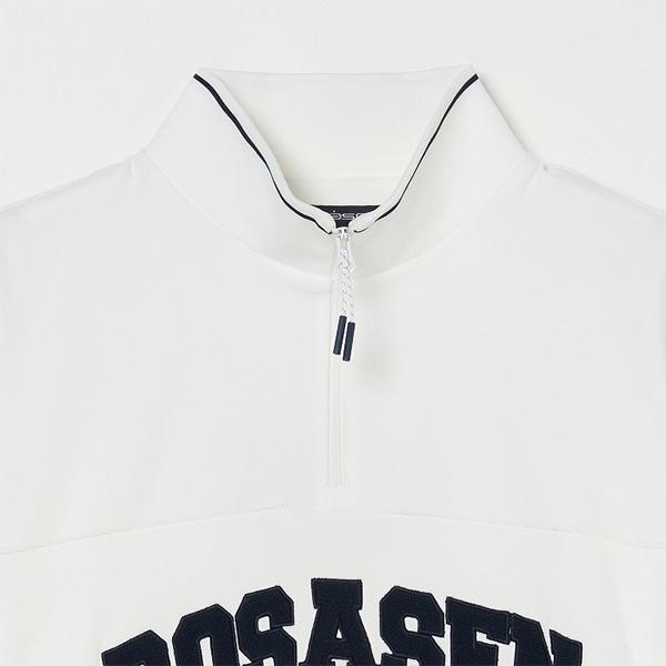 Rosasen（ロサーセン） 長袖 モックネックシャツ ハーフジップシャツ