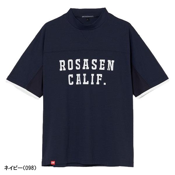 Rosasen ロサーセン 半袖 モックネックシャツ ソロナ天竺 メンズ