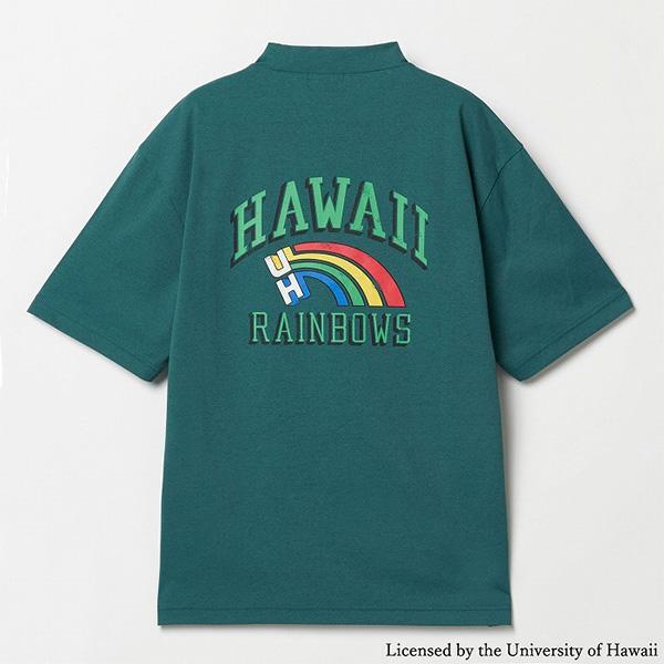 RosasenUniversity of Hawaiiモックネック半袖新品 Rosasen（ロサーセン） 半袖 モックネックシャツ ソロナ University of