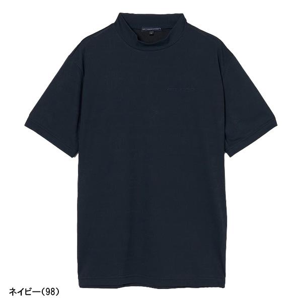 Rosasen（ロサーセン） 半袖 モックネックシャツ メッシュジャガード