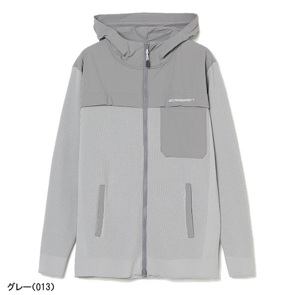 Rosasen（ロサーセン） 長袖 フルジップブルゾン ニット×タフタ