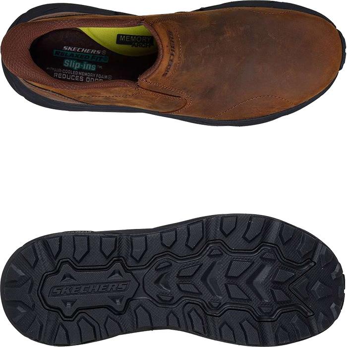 SKECHERS（スケッチャーズ） スニーカー レザー スリッポン スリップ