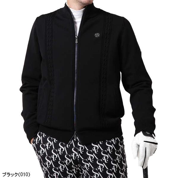セント・アンドリュース 長袖 フルジップ 天竺×ケーブル裏地付きニットブルゾン メンズ 042-2272151 アウター ゴルフウェア 0422272151 秋冬ウェア 