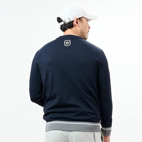 SY32 by SWEET YEARS 長袖 クルーネックセーター ニット SYGロゴ メンズ SYG-24A042 トップス ゴルフウェア 2024年秋冬モデル 秋冬ウェア エスワイサーティトゥ バイ スウィートイヤーズ SYG24A042 SYG LOGO CREW NECK SWEATER SY32 by SWEET YEARS（エスワイサーティトゥバイスィートイヤーズ