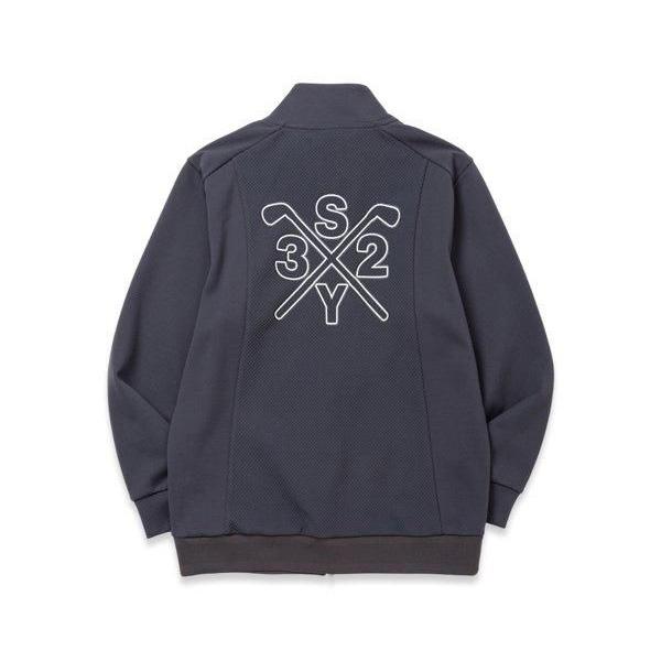 SY32 by SWEET YEARS 長袖 フルジップジャケット スパイラル