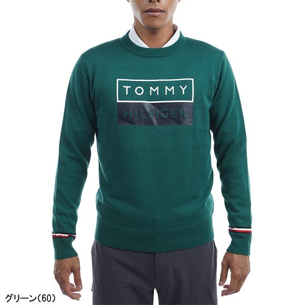 【トミーヒルフィガー】人気シャギーニット×ロゴ総柄 長袖ゴルフニットセーターXL トミー ヒルフィガー ゴルフ セーター 通販｜GDOゴルフショップ