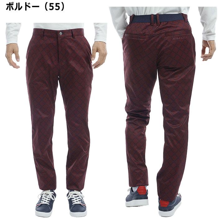 トミーヒルフィガーゴルフ   GOLF ゴルフウェア ロングパンツ メンズ ダイヤロゴプリントテーパードパンツ THMA483 TOMMY HILFIGER GOLF（トミー ヒルフィガー ゴルフ） トミー