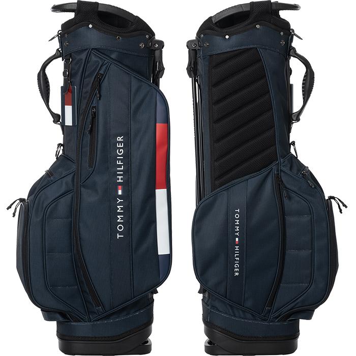 トミーヒルフィガー　スタンドキャディバッグ【9.0型】ブラック　thmg6sc8 TOMMY HILFIGER GOLF（トミー ヒルフィガー ゴルフ） トミー