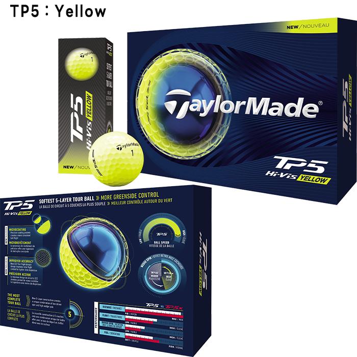 2026 TaylorMade TP5x ゴルフボール 2箱セット TP5 テーラーメイド ゴルフボール TP5／TP5x 2ダースセット（24球入