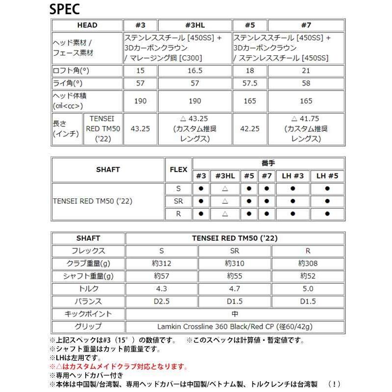 テーラーメイド STEALTH フェアウェイウッド TENSEI RED TM50 (22) カーボンシャフト 日本仕様 :tm-fw-sterth:ゴルフ プレスト - 通販 - Yahoo!ショッピング テーラーメイド STEALTH フェアウェイウッド TENSEI RED TM50 (22) カーボンシャフト 日本仕様 :tm-fw-sterth:ゴルフ プレスト - 通販 - Yahoo!ショッピング