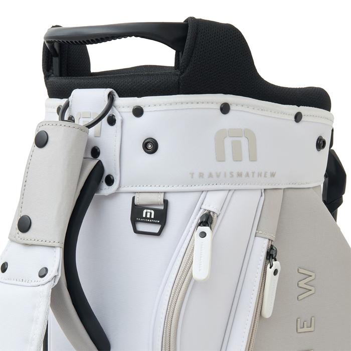‼️最終値下げ‼️ トラヴィスマシュー スタンドキャディバッグ ホワイト/ブラック トラヴィスマシュー（Travis Mathew）（メンズ）ゴルフ スタンド式