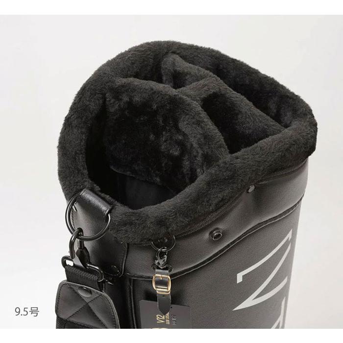 V12 ゴルフ 9.5型 キャディバッグ TVGS 9.5 柄 着せ替え可能 ラップ