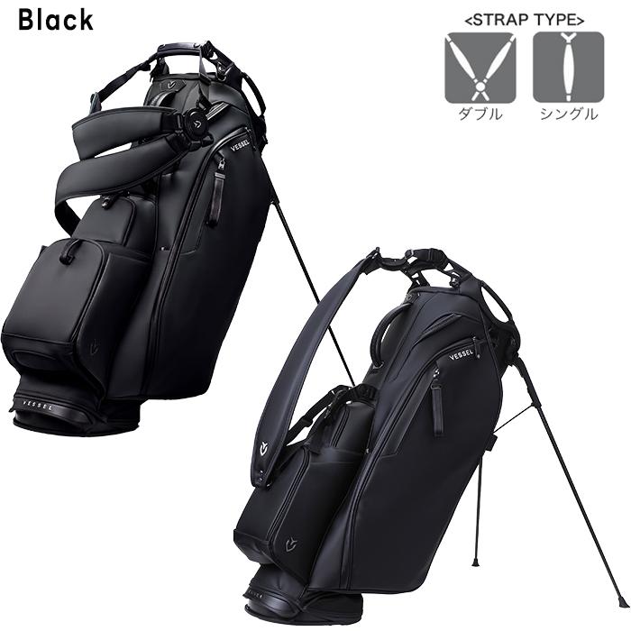 値引き無し！美品！9.5型 VESSEL スタンドキャディバッグ ブラック VESSEL ベゼル 9.5型 スタンド キャディバッグ Player 6.0 Pro