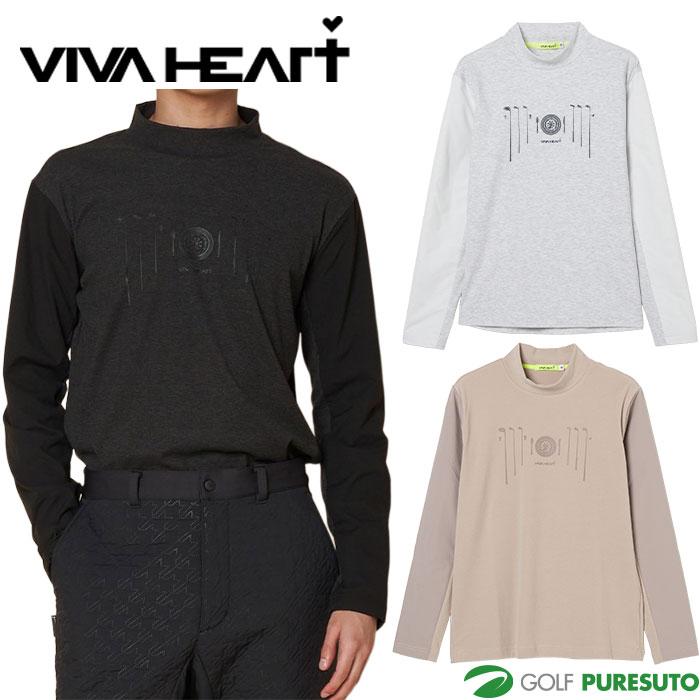 ビバハート　ゴルフ　ウエア VIVA HEART（ビバハート） ゴルフ タフタスリーブ 長袖 モックネック