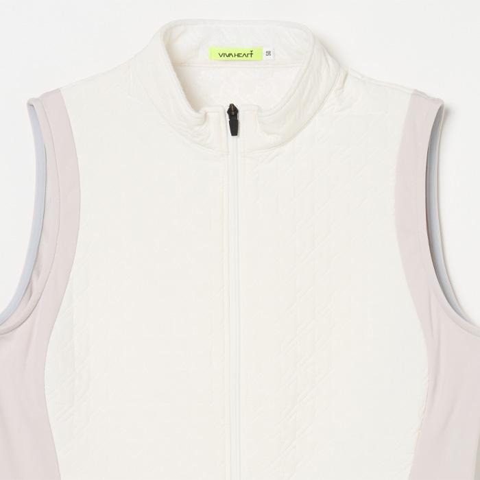 VIVA HEART（ビバハート） ゴルフ 千鳥格子柄 ピンソニック 中綿ベスト