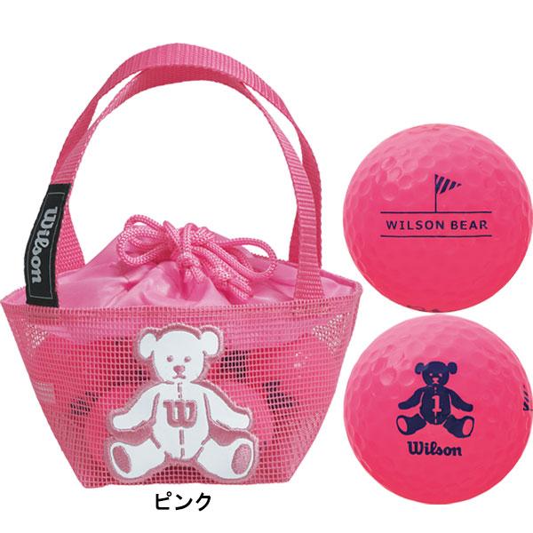 WILSON BEAR レディース ウィルソン ベアー 4 ゴルフボール ネット 8球