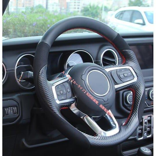 Jeep（ジープ） ラングラー JL専用 本革手縫い ハンドルカバー