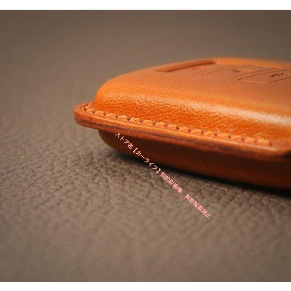 レクサス LEXUS RX/GS/IS/NX/LX用 手作り本革キーケース スマートキーカバー（ローズピンク)の画像