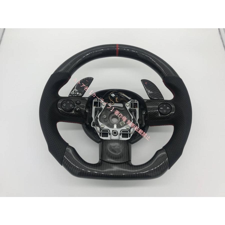 ステアリング　MINI　ハンドル　ミニ　ミニクーパー MINI（ミニ） BMW MINIクーパーS R60 DBA-ZC16 ハンドルリアルカーボン