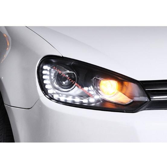 【送料込み】ヘッドライト左右 フォルクスワーゲン ゴルフ6 フォルクスワーゲン（Volkswagen） VW ゴルフ6 LEDヘッドライト