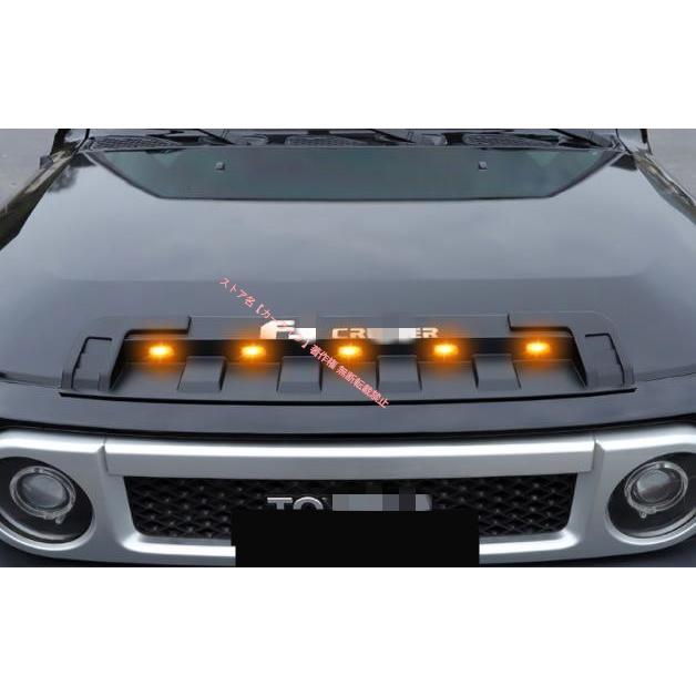 【美品】FJクルーザーGSJ15W型 2006−2020年ボンネットダクト トヨタ（TOYOTA） TOYOTA FJクルーザー GSJ15W型 LED付き ボンネット