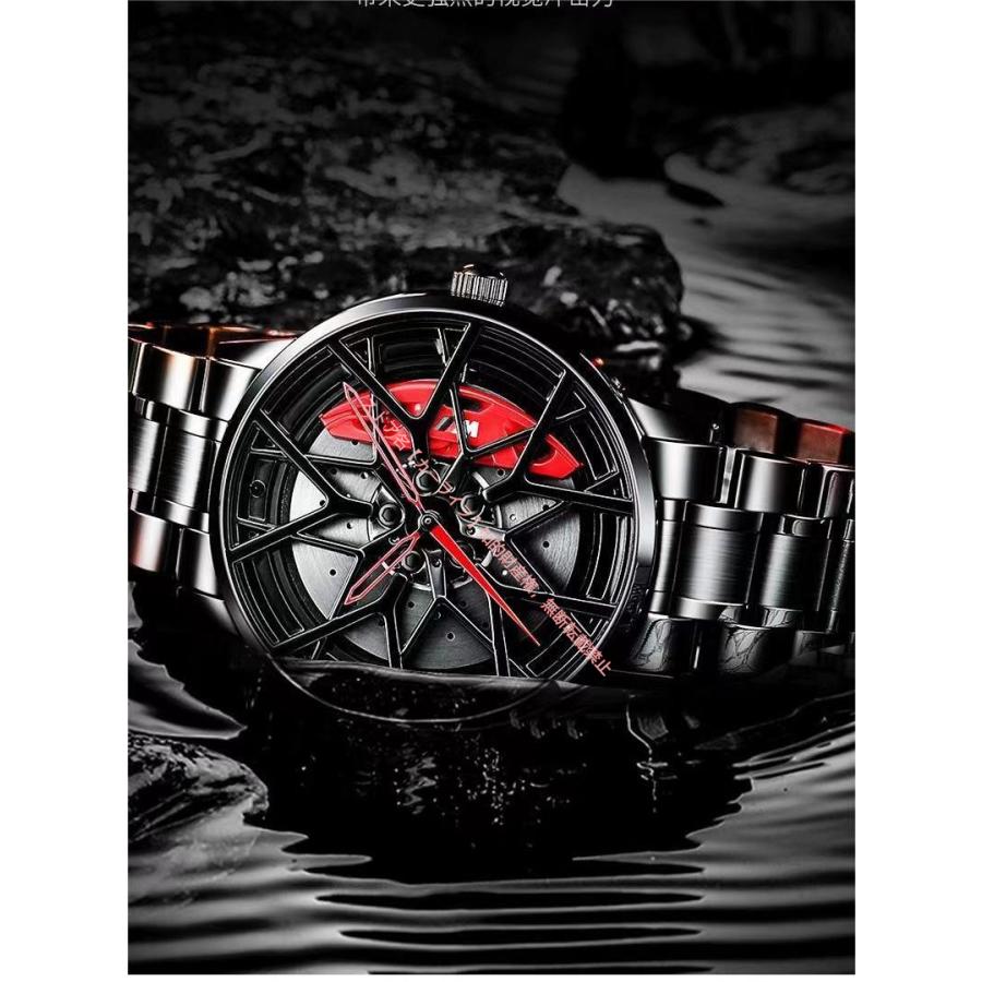 BMW ///Mホイールリムハブ 腕時計 メンズ時計 クオーツ式 夜光機能