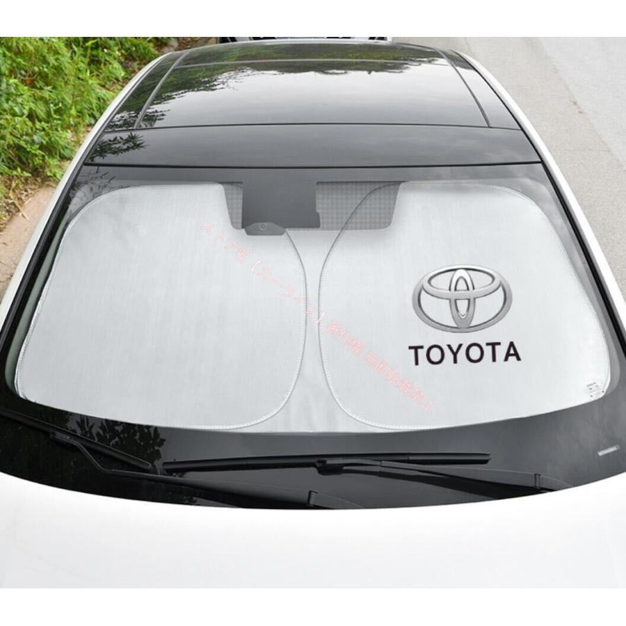トヨタ（TOYOTA） 新品 TOYOTAロゴ入り フロントサンシェード 車用