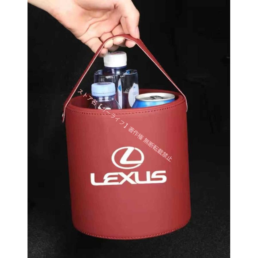 レクサス（LEXUS） ロゴ入り ゴミ箱 ダストボックス エンブレム 車用