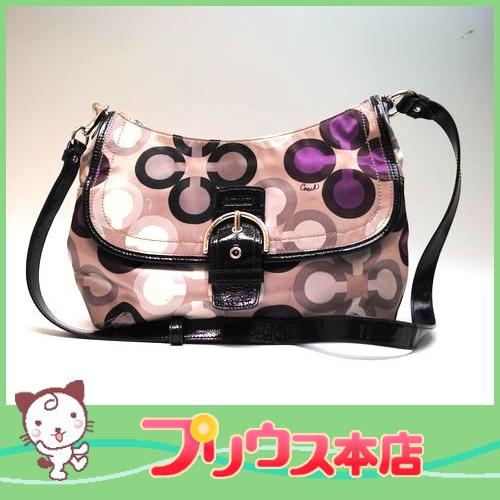 COACH COACH コーチ オプアート 斜め掛けショルダーバッグ F19833 