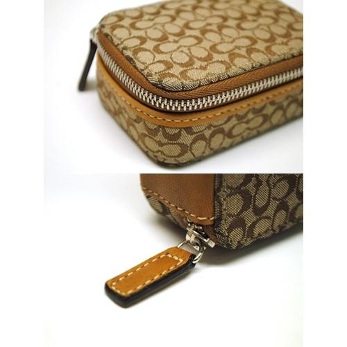 希少色 coach アクセサリーポーチ シグネチャー オプティックシグネチャー 希少色 coach アクセサリーポーチ シグネチャー オプティック