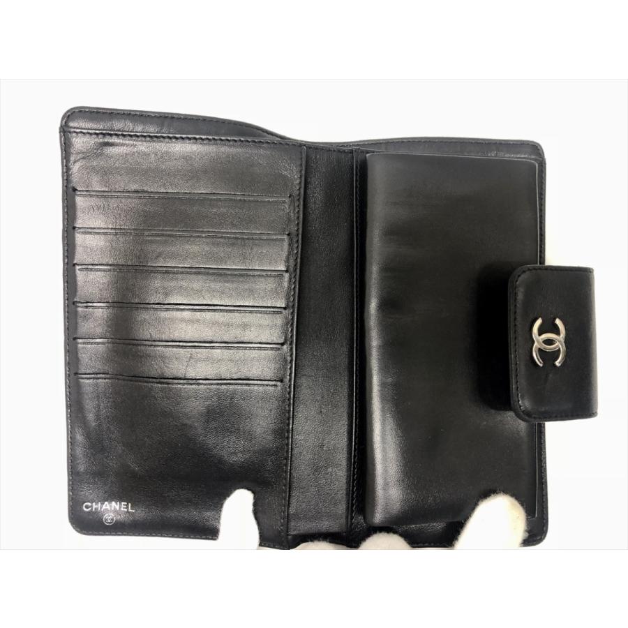 CHANEL シャネル アイコン ココマーク 二つ折り長財布 がま口 レザー CHANEL（シャネル） アイコン ココマーク がま口 長財布 ロング
