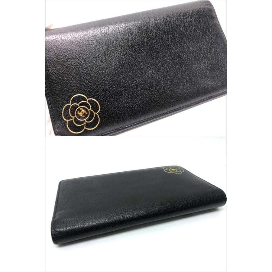 CHANEL シャネル カメリア ココマーク 二つ折り 長財布 CHANEL シャネル カメリア ココマーク 二つ折り 長財布