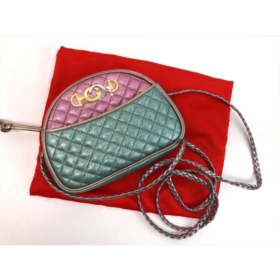 GUCCI グッチ トラプンタータ 斜め掛け ショルダーバッグ ミニバッグ