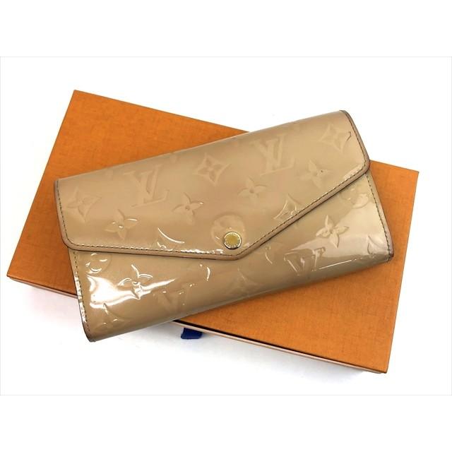 LOUIS VUITTON ルイヴィトン ヴェルニ ポルトフォイユサラ 二つ折り 長 