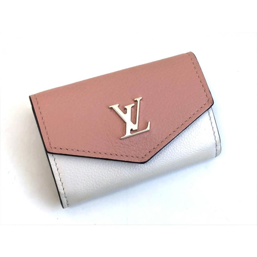 Louis Vuitton ルイヴィトン ポルトフォイユ ロックミニ 三つ折り財布 ミニ ウォレット バイカラー M ピンク ホワイト レザー 8478 1 プリウス本店 通販 Yahoo ショッピング
