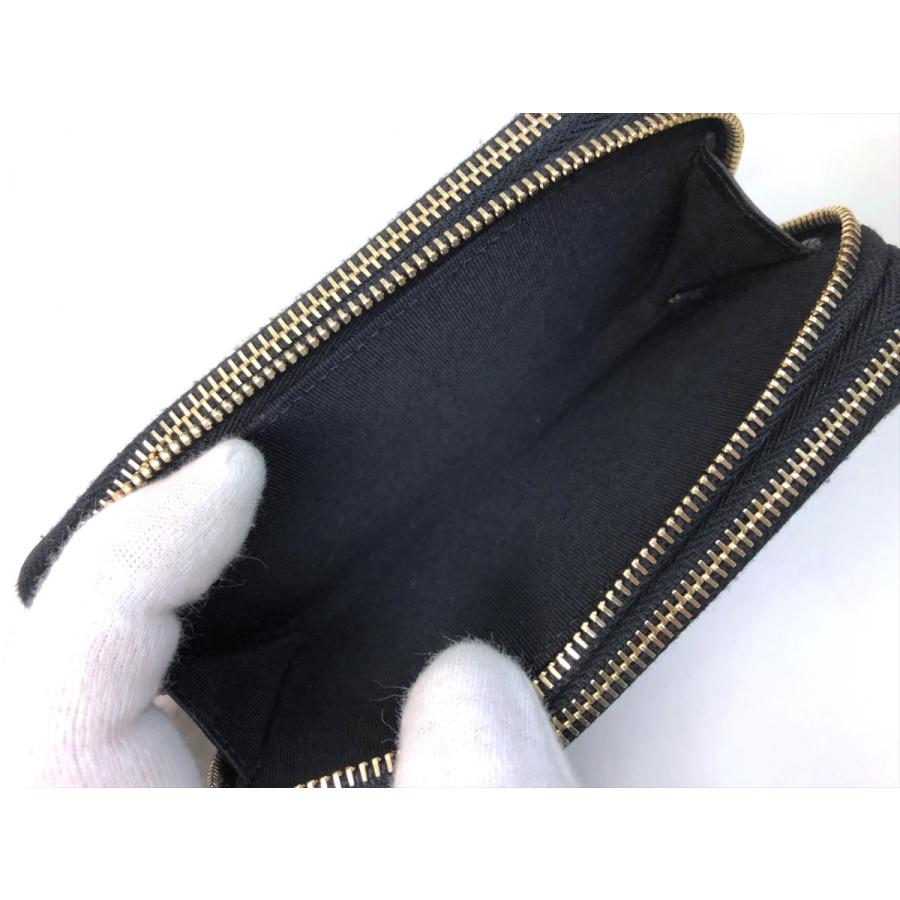 CHANEL 値下げ シャネル ラインストーン ラウンドジップ トリプル  