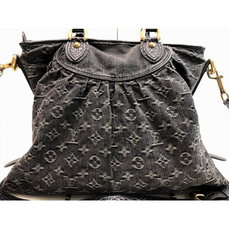 LOUIS VUITTON ネオカヴィMM モノグラム　ハンドバッグ　ブラック LOUIS VUITTON ルイヴィトン ネオカヴィMM モノグラムデニム