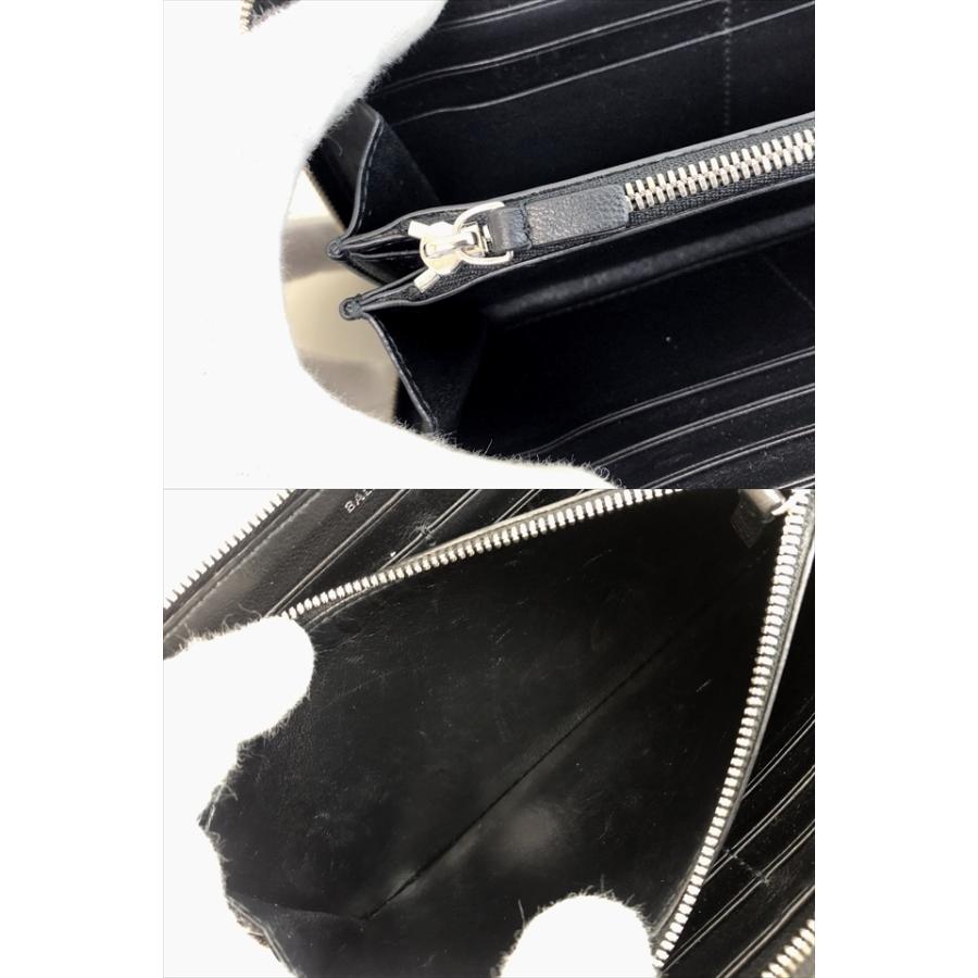 【美品】バレンシアガ エブリデイ モノグラム 総柄 ラウンドファスナー ブラック バレンシアガ エブリデイ モノグラム 総柄 ラウンドファスナー