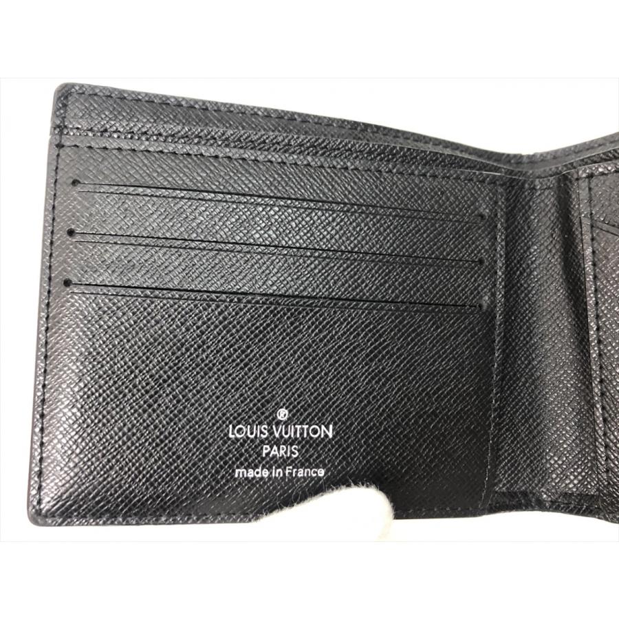 ルイヴィトン タイガ ポルトフォイユ ミュルティプル 財布 札入れ 黒 ブラック LOUIS VUITTON ルイ・ヴィトン ポルトフォイユ・ミュルティプル タイガ