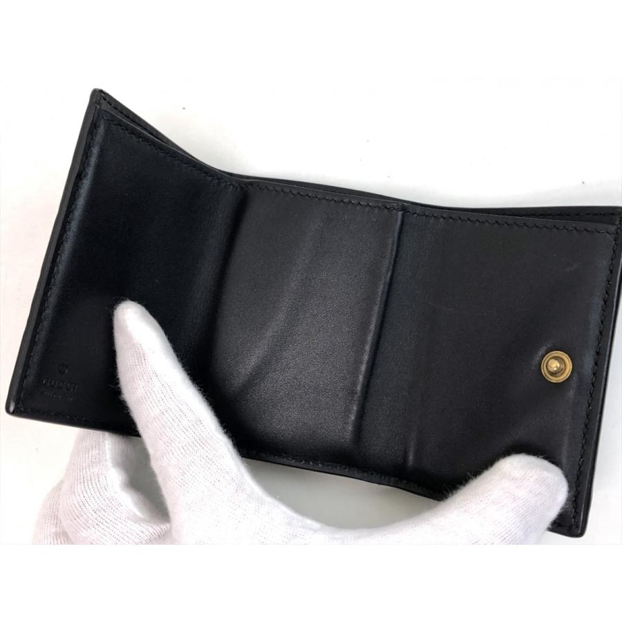 GUCCI グッチ シマ キャット 三つ折り 財布 コンパクト GUCCI グッチ シマ キャット 三つ折り 財布 コンパクト