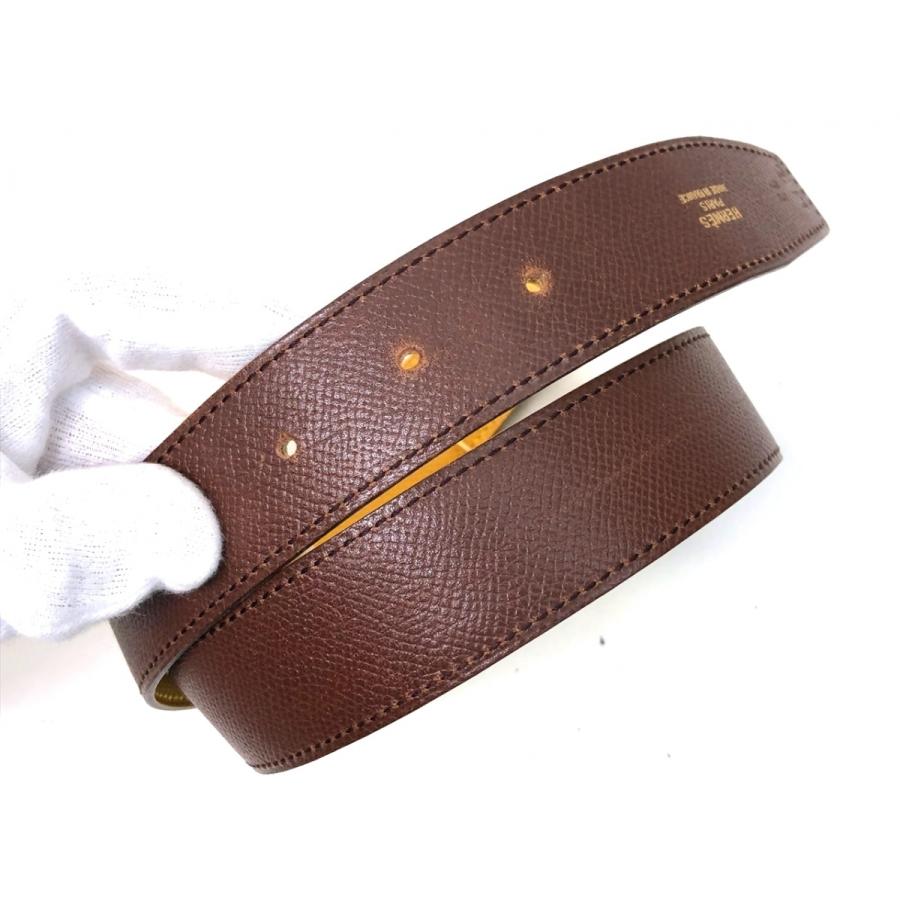 通常便なら送料無料 エルメス コンスタンス Hベルト 65 ブラウン