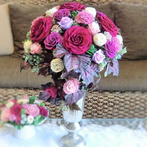 プリザーブドフラワー プレゼント ギフト 花 豪華アレンジ 誕生日 開業祝い 開店祝い ビジネス アレンジメント 贈る 退職祝い プリンセス Malon 25 Malon Rose 通販 Yahoo ショッピング