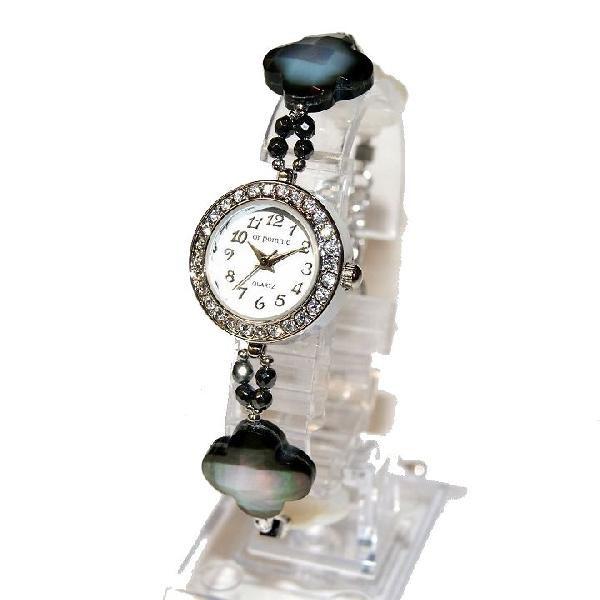 腕時計 レディース 時計 天然石 ブレスレット おしゃれ 日本製クォーツ プレゼント 記念日 誕生日 大人の女性 金属アレルギー 真珠